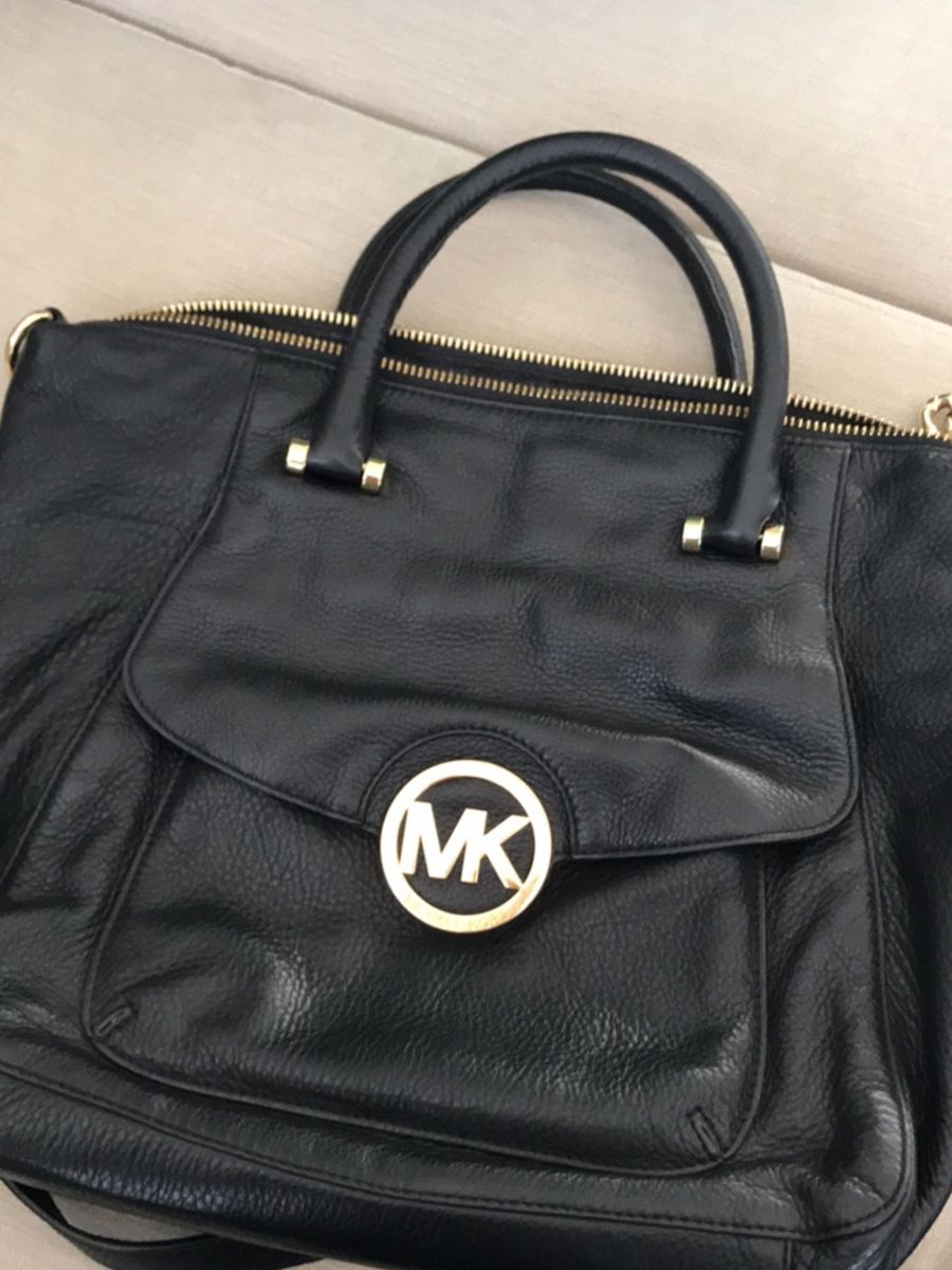 Bolsa Mk De Couro Bolsa De Ombro Feminina Michael Kors Usado