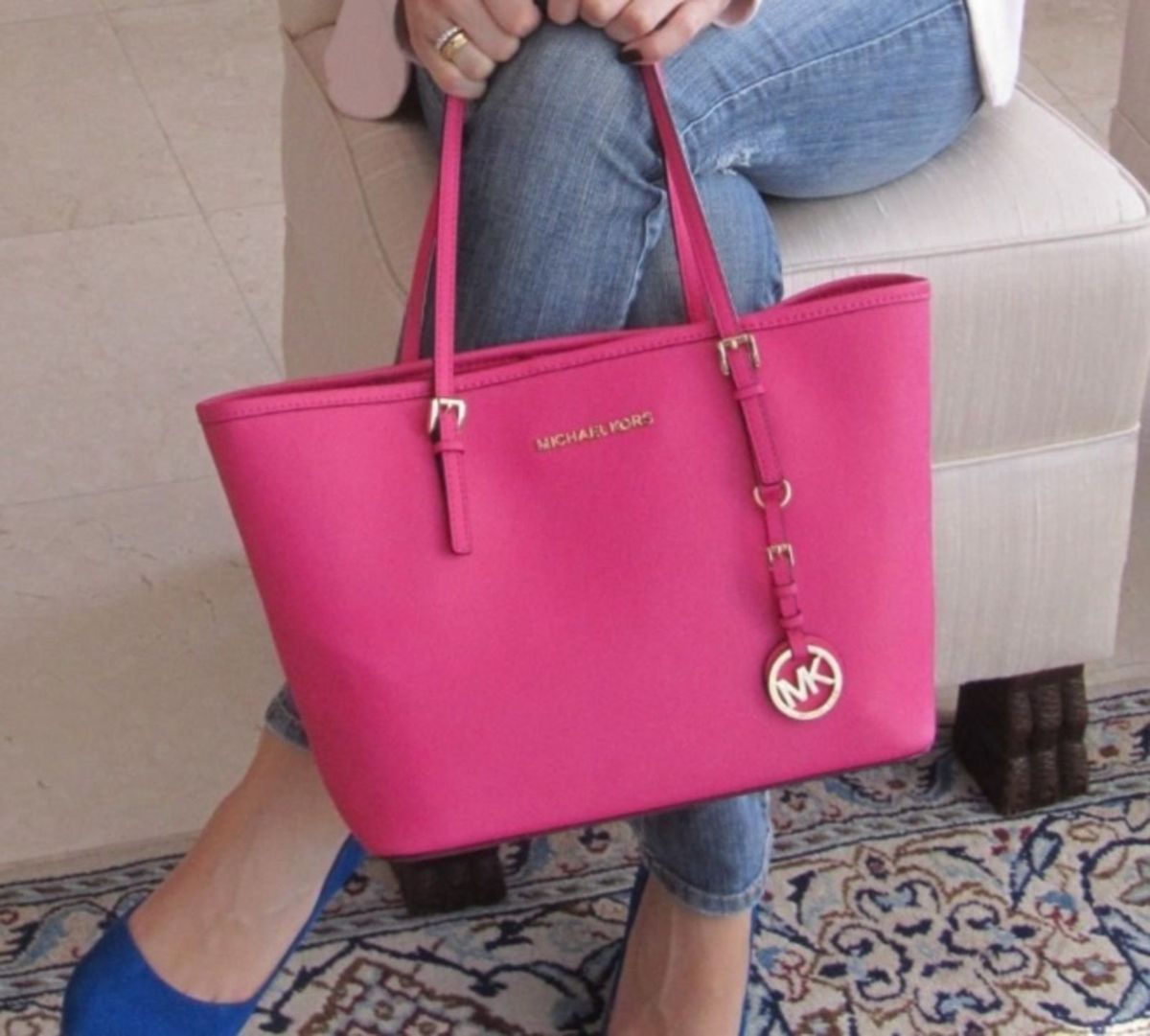 bolsa rosa mk