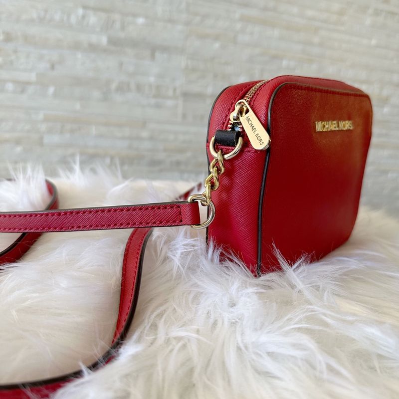 Bolsa mk hot sale vermelha