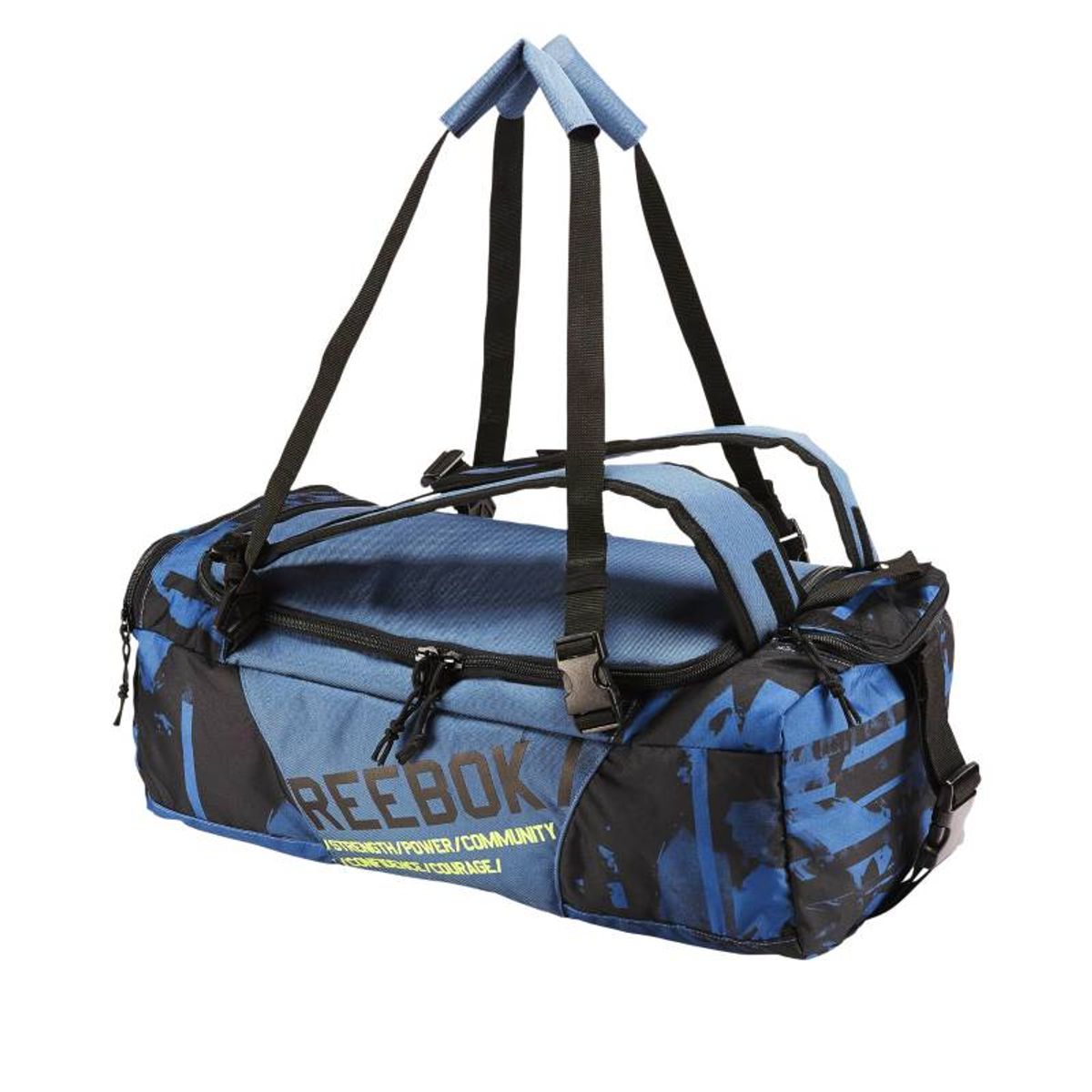 Bolsa Mochila Reebok Azul Conversivel L Academia Viagem Crossfit Bolsa Masculina Reebok