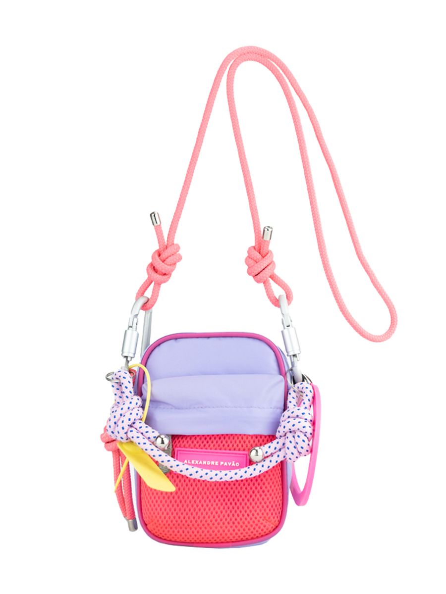 Bolsa Nylon Bag Alexandre Pavão Rosa Bolsa de Ombro Feminina