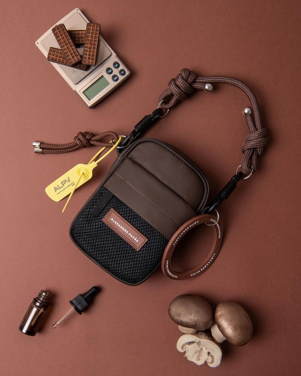 Bolsa Nylon Bag Marrom Alexandre Pavão (nova) Clutch Feminina