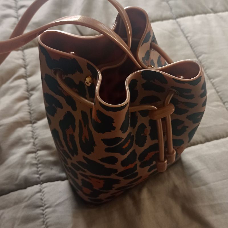 Bolsa Saco Melissa Mini Sac Bag Print Preta - Compre Agora