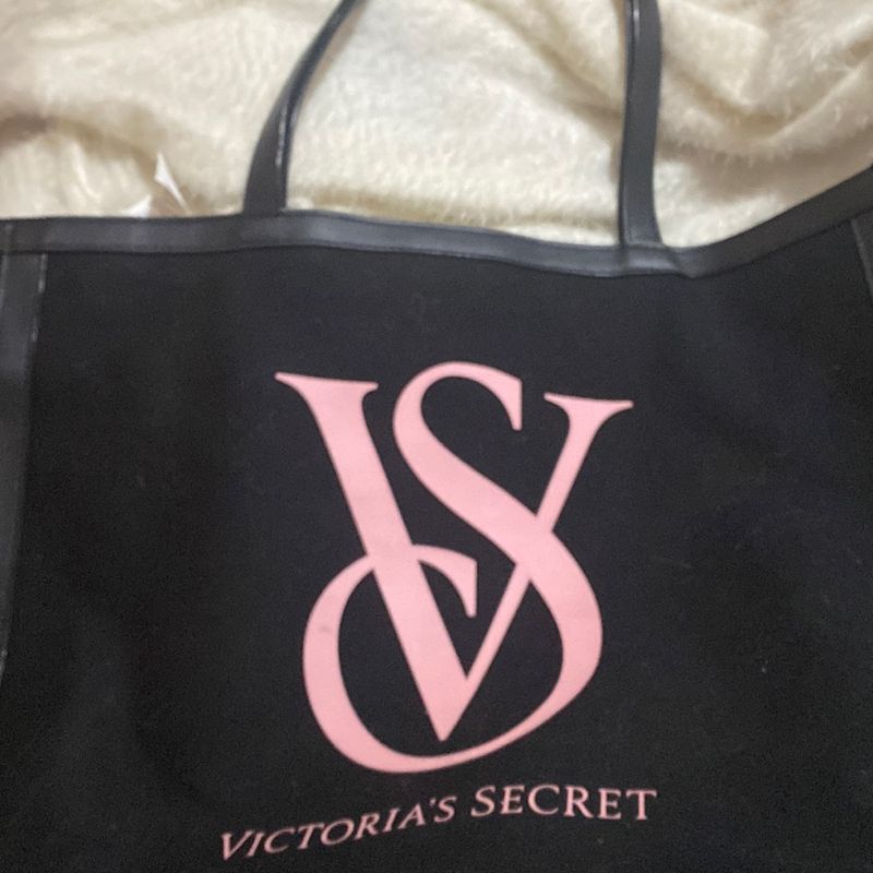 Bolsa de ombro Victoria's Secret white woven