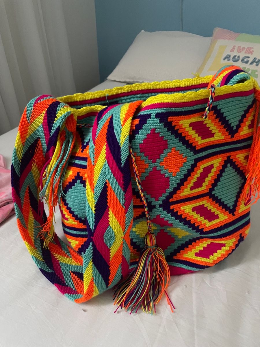 Bolsa Peruana Wayuu Bolsa de Ombro Feminina Usado 87888648 enjoei