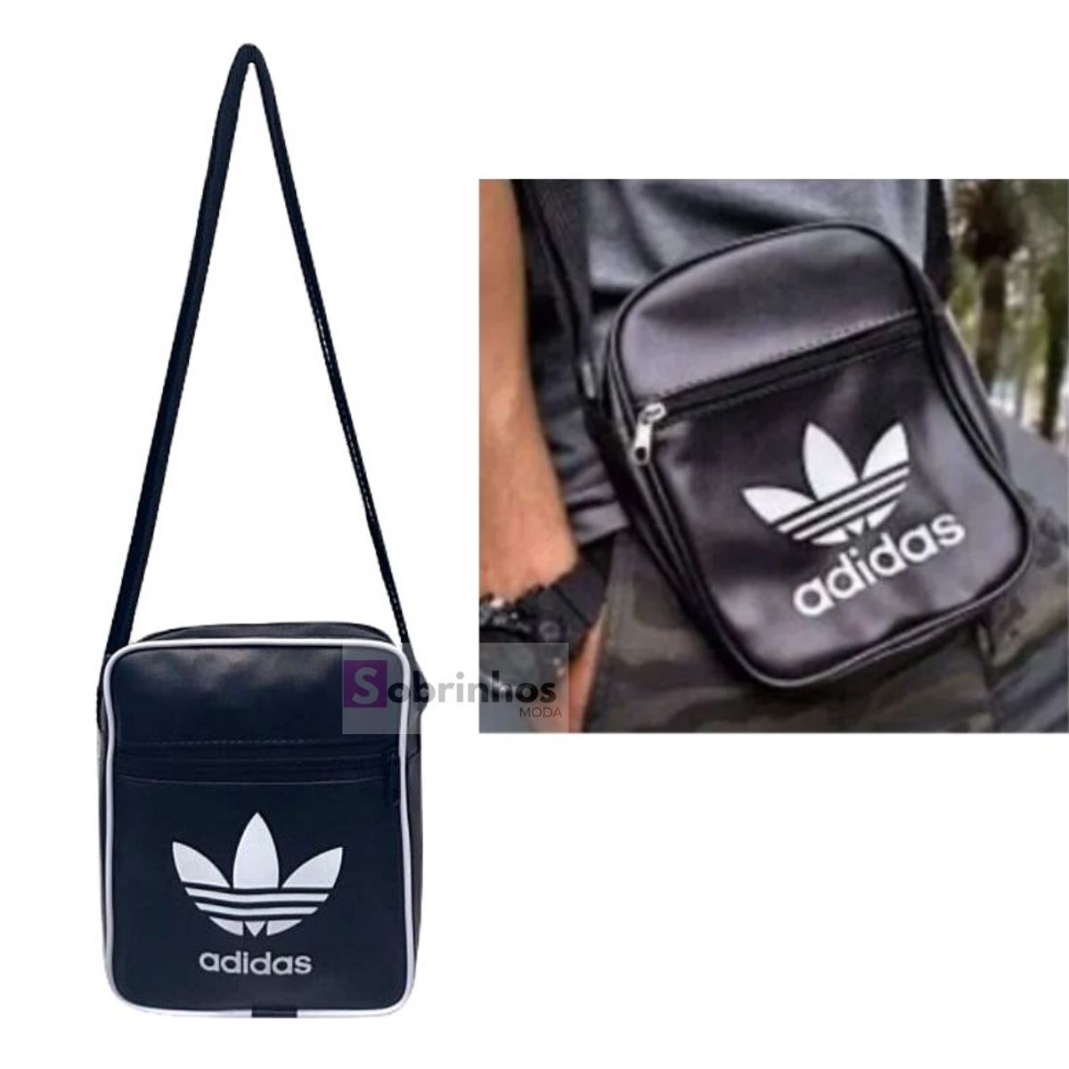 Bolsa Pochete Shoulder Adidas Transversal Bag Lateral Du Corre Unisex