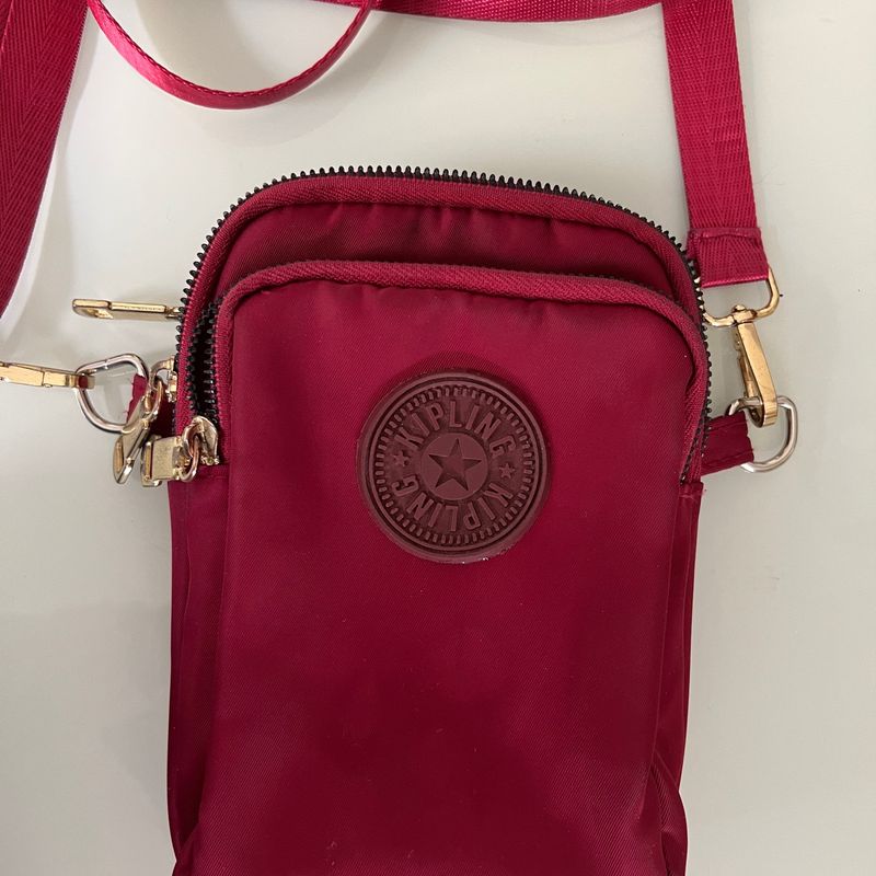 Bolsa Porta Celular Kipling Bolsa de Ombro Feminina Kipling