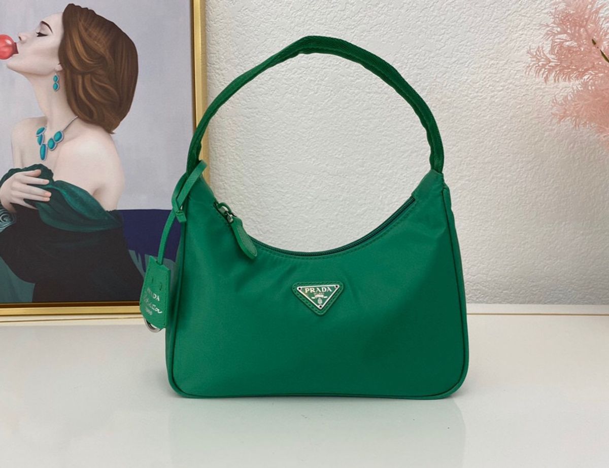 Bolsa Prada Verde | Bolsa de Ombro Feminina Prada Nunca Usado 70276531 |  enjoei