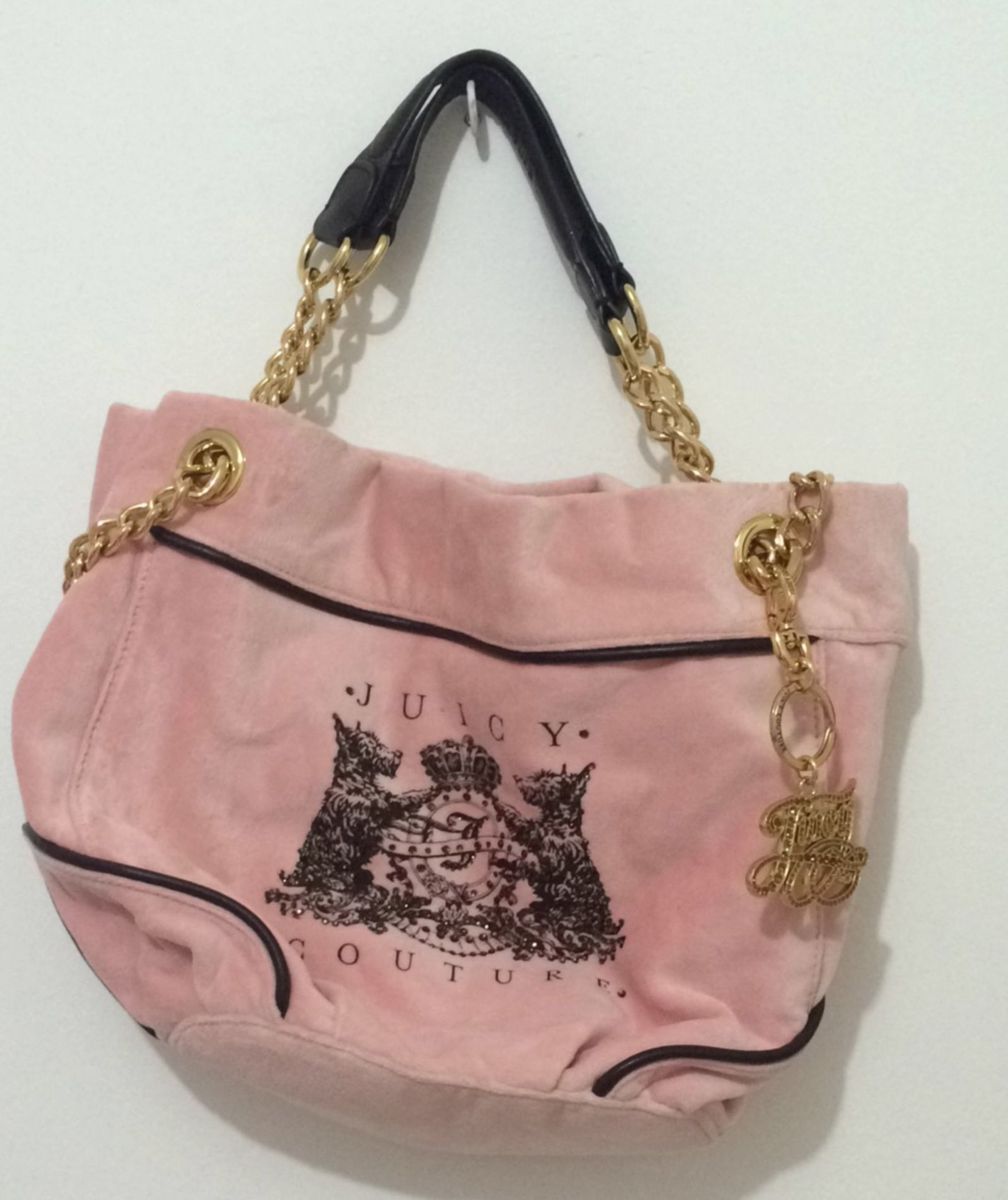 Bolsa Rosa Juicy Couture Bolsa de mão Feminina Juicy Couture Nunca