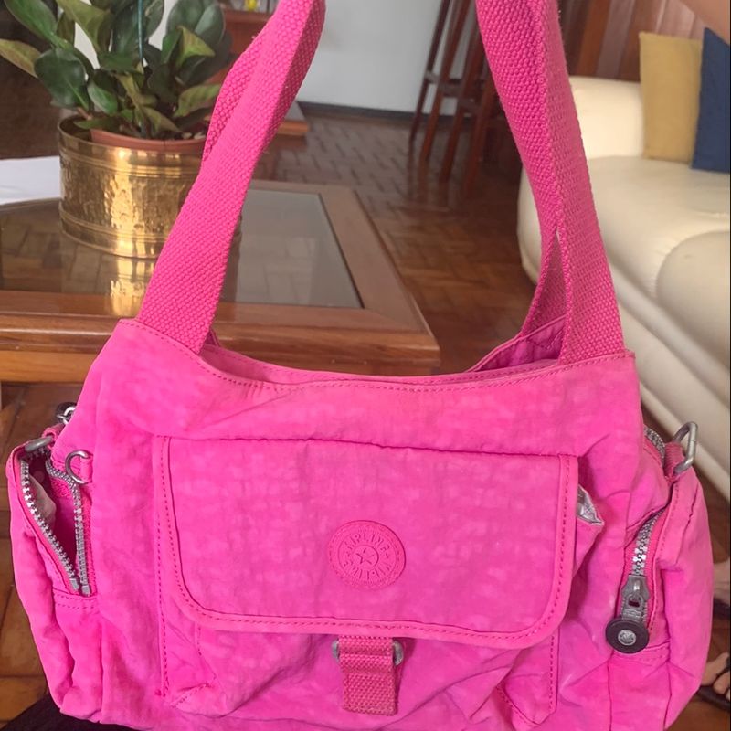 Bolsa Rosa Kipling Original Bolsa de Ombro Feminina Kipling Usado 81791472 enjoei