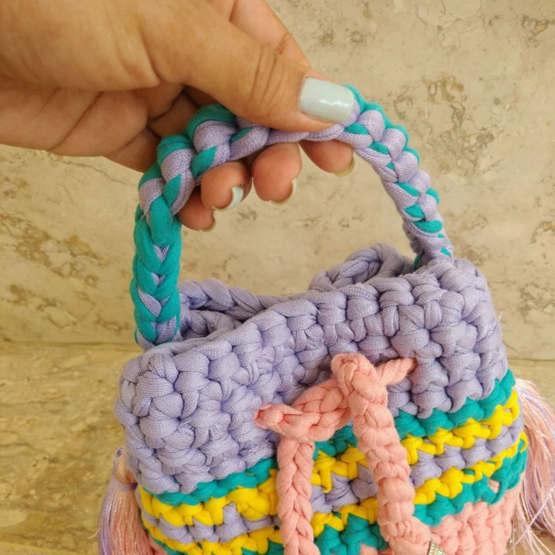 Bolsa saco online crochet