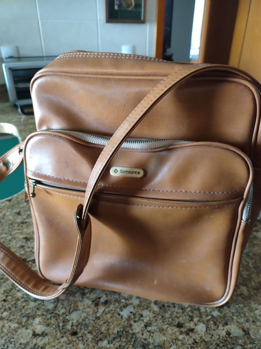 Bolsa Samsonite Couro Legítimo | Bolsa Masculina Samsonite Usado ...