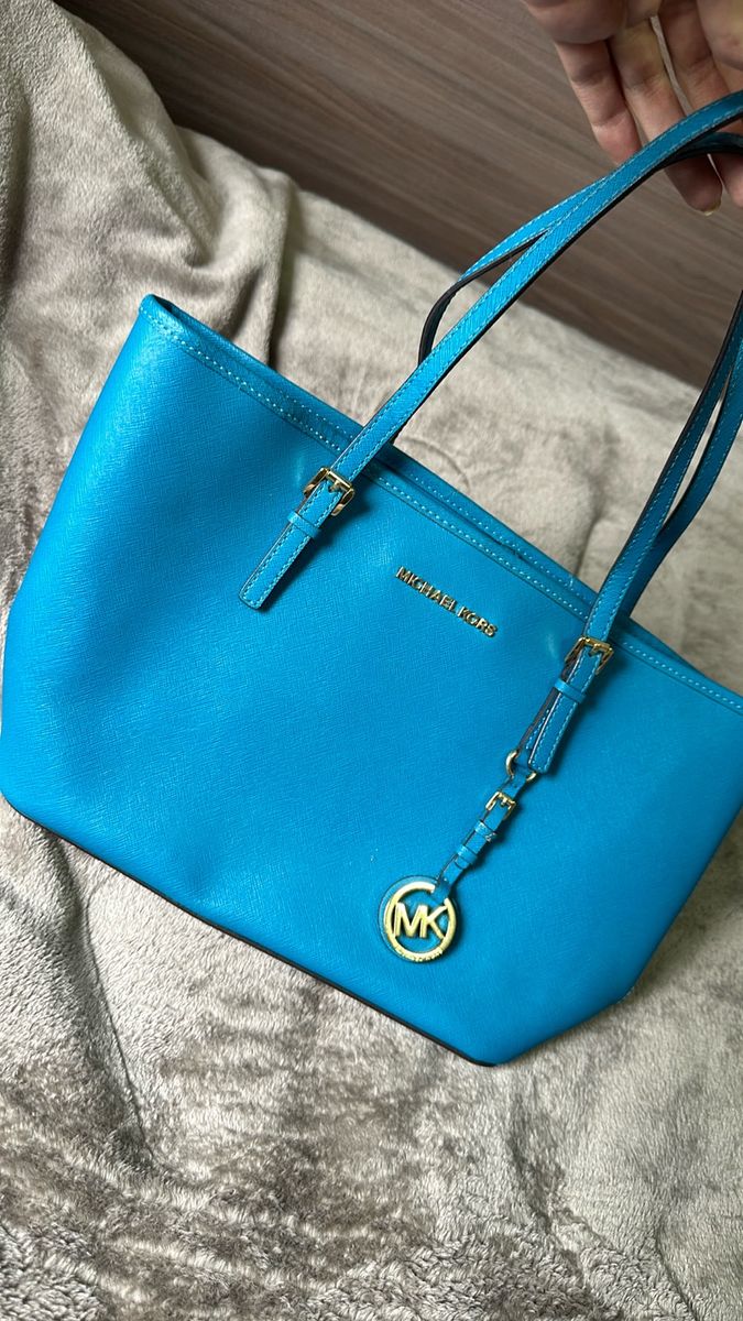 Bolsa michael best sale kors azul turquesa