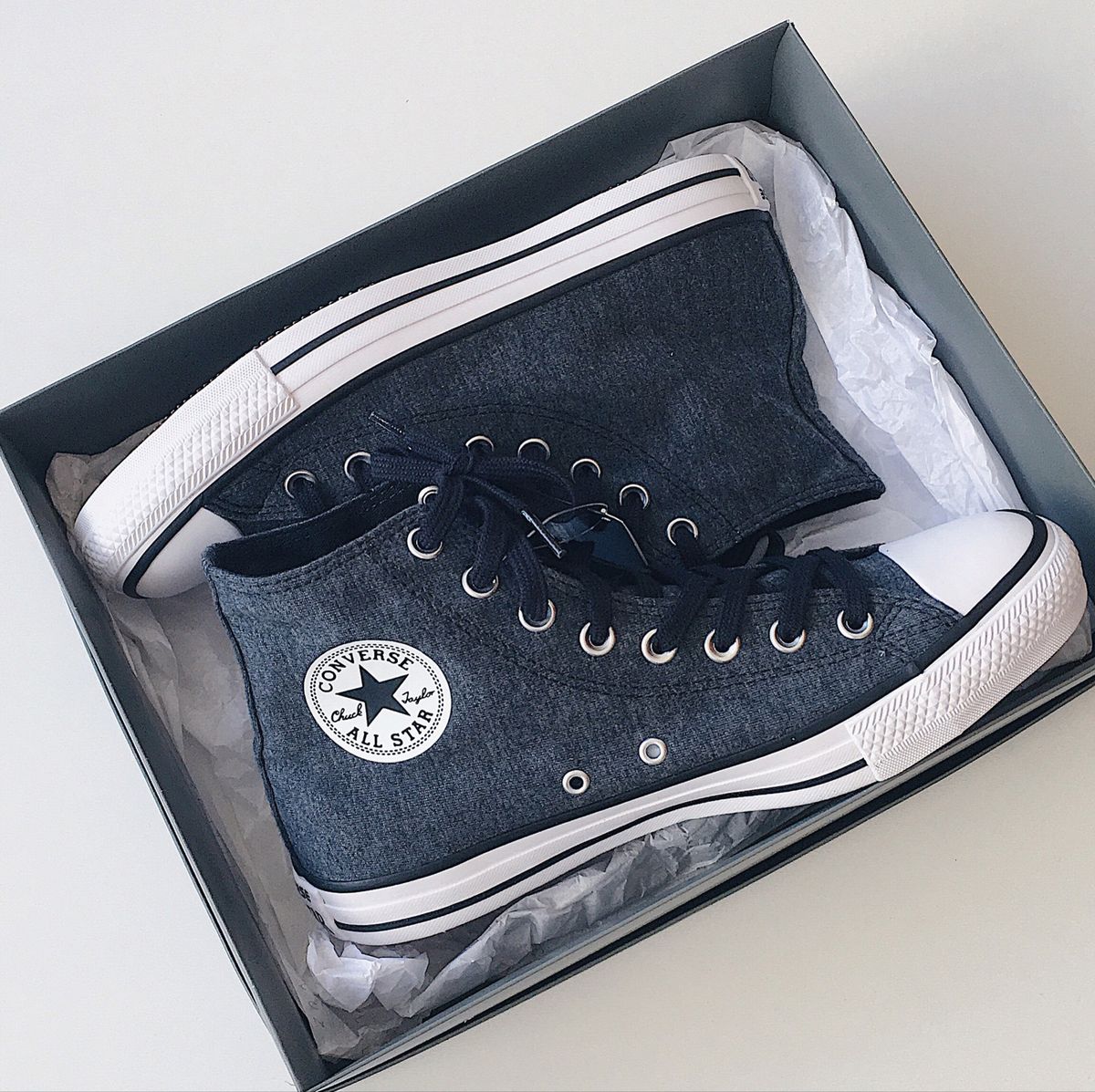 converse cano alto cinza