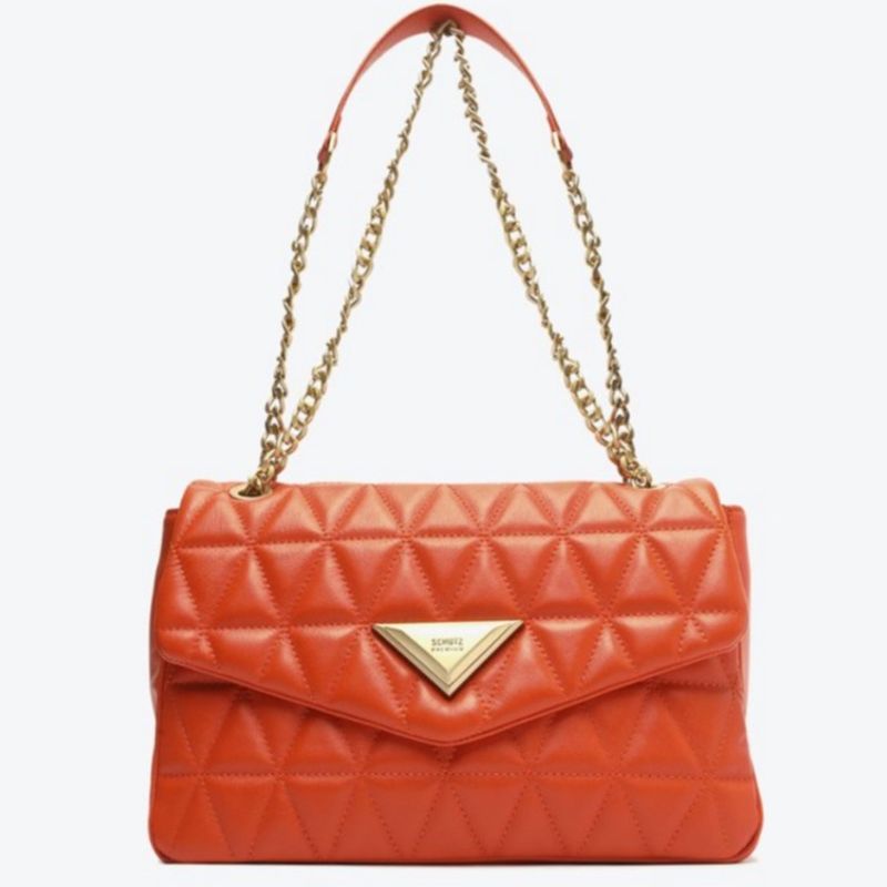 Bolsa Tiracolo Grande Metalassê 944 Laranja | Schutz Nunca Usado