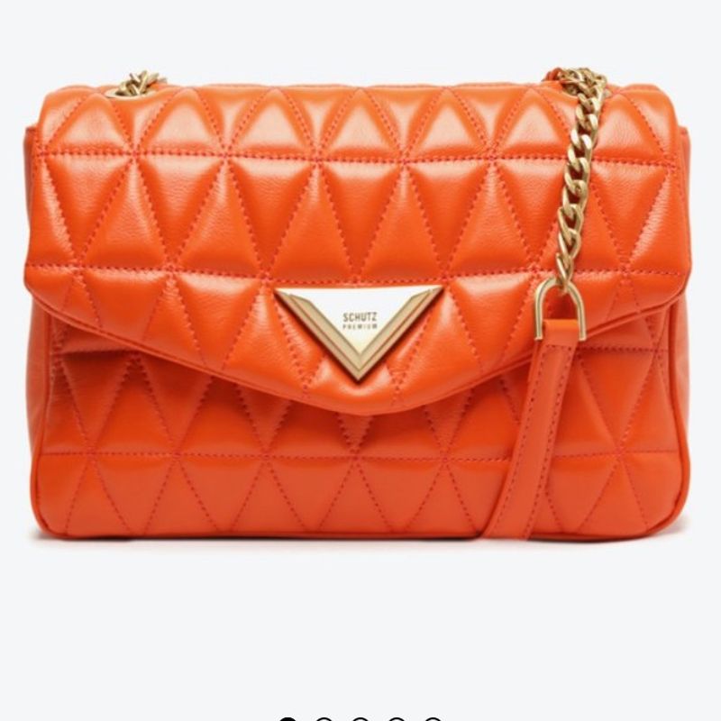 Bolsa Tiracolo Grande Metalassê 944 Laranja | Schutz Nunca Usado