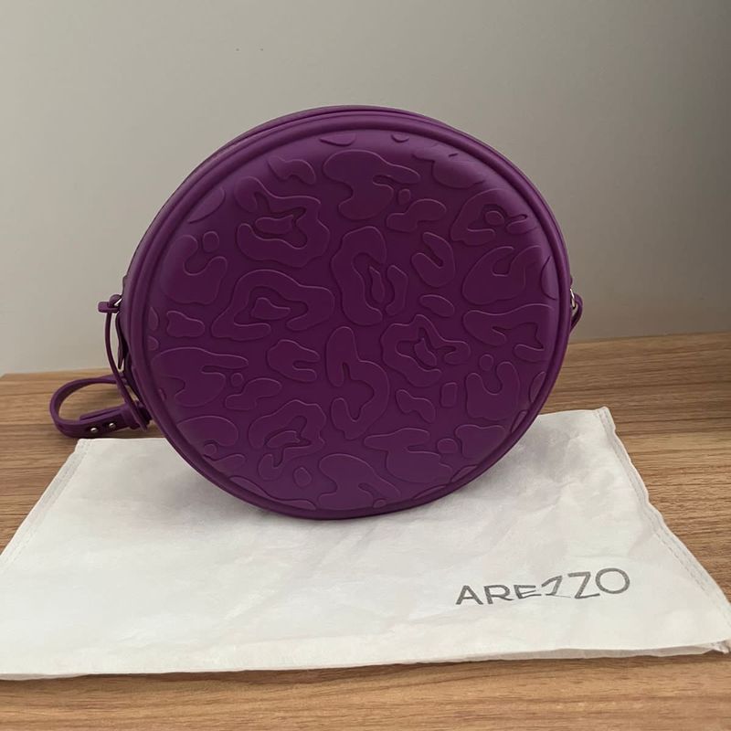 Bolsa Tiracolo Mia Brizza Arezzo Roxa Bolsa de Ombro Feminina Arezzo Nunca Usado 84763264 enjoei