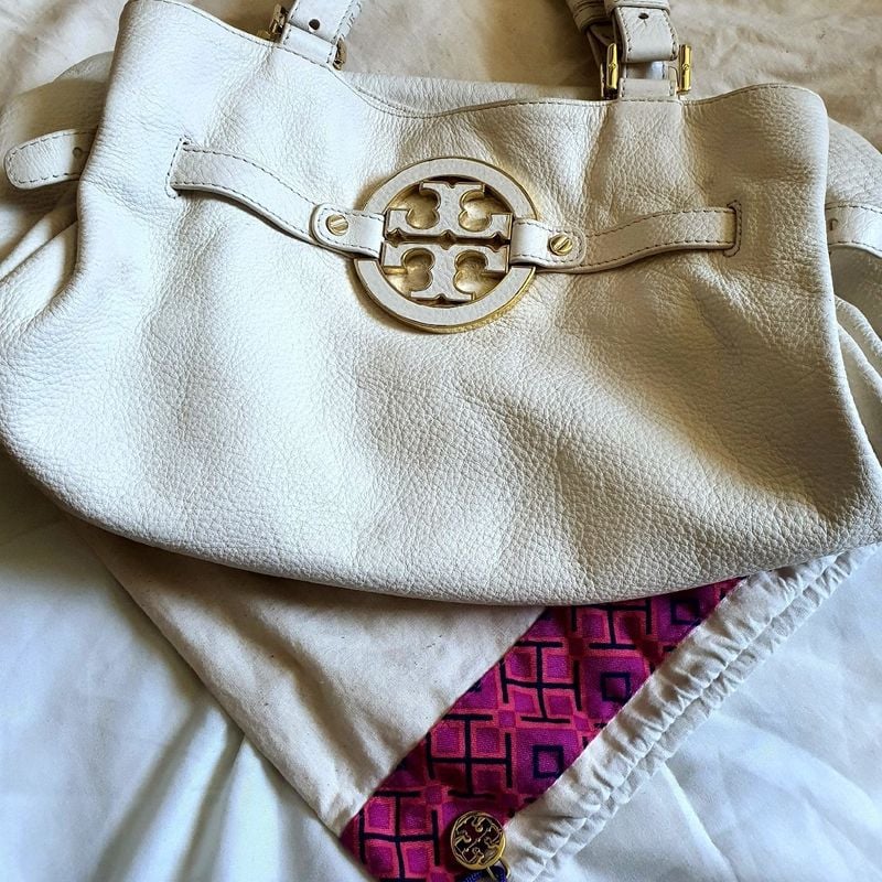 Bolsa Tory Burch Original 100 Couro Off White Tory Burch Usado 81535873 enjoei