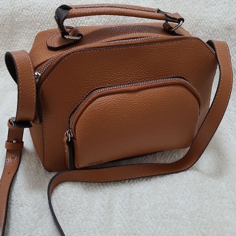 Bolsa Transversal Caramelo Arezzo Giorno Bolsa de Ombro Feminina Arezzo Nunca Usado 87129613 enjoei