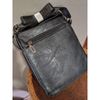 bolsa transversal masculina em couro p.u - carteiro shein