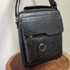 bolsa transversal masculina em couro p.u - carteiro shein