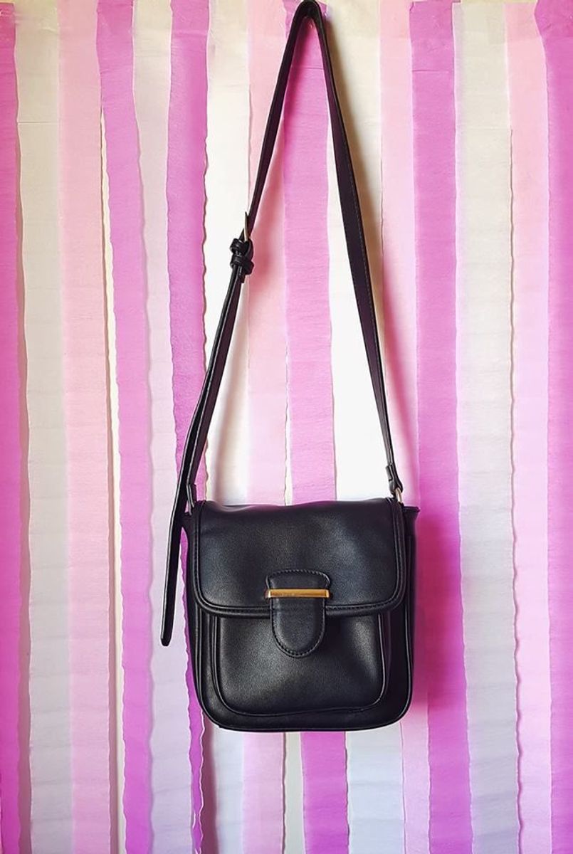 bolsa vintage preta super courinho - bolsas sem marca