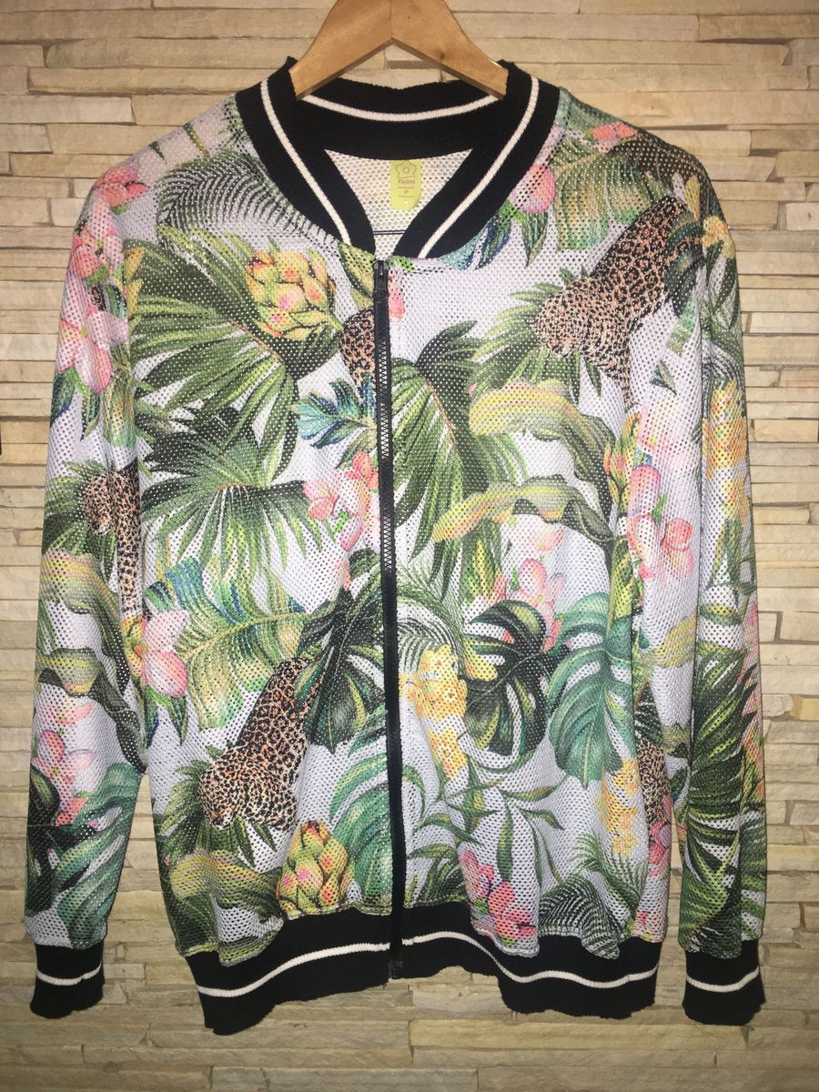 jaqueta bomber adidas floral