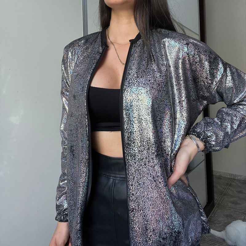 Bomber holográfica hot sale