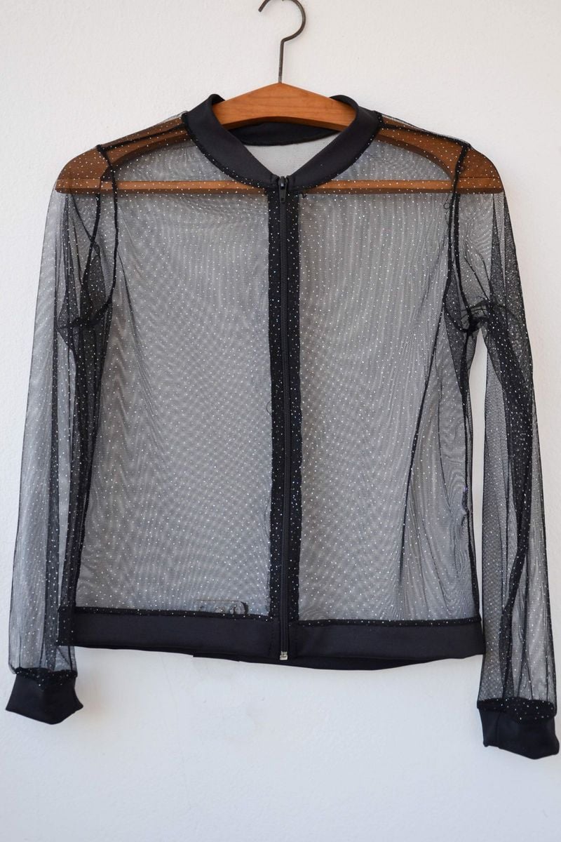bomber transparente feminina