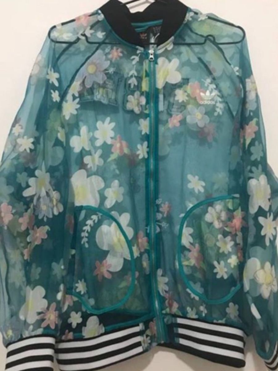 jaqueta transparente adidas