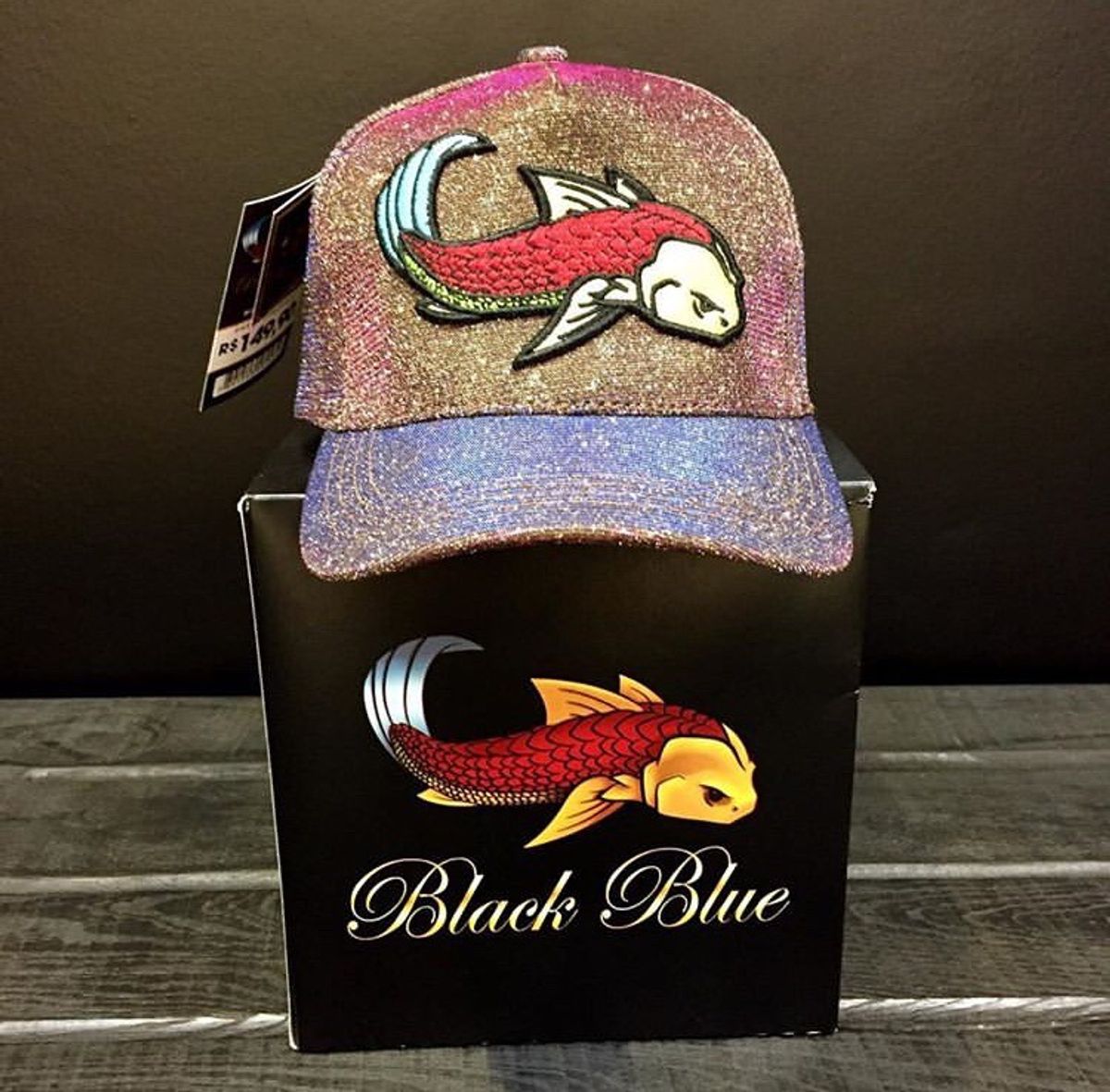 boné black blue - bonés black-blue