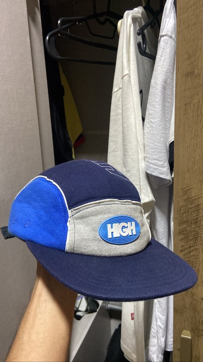 Boné High 5 Panel Sport Blue/Navy - Street Wear Company