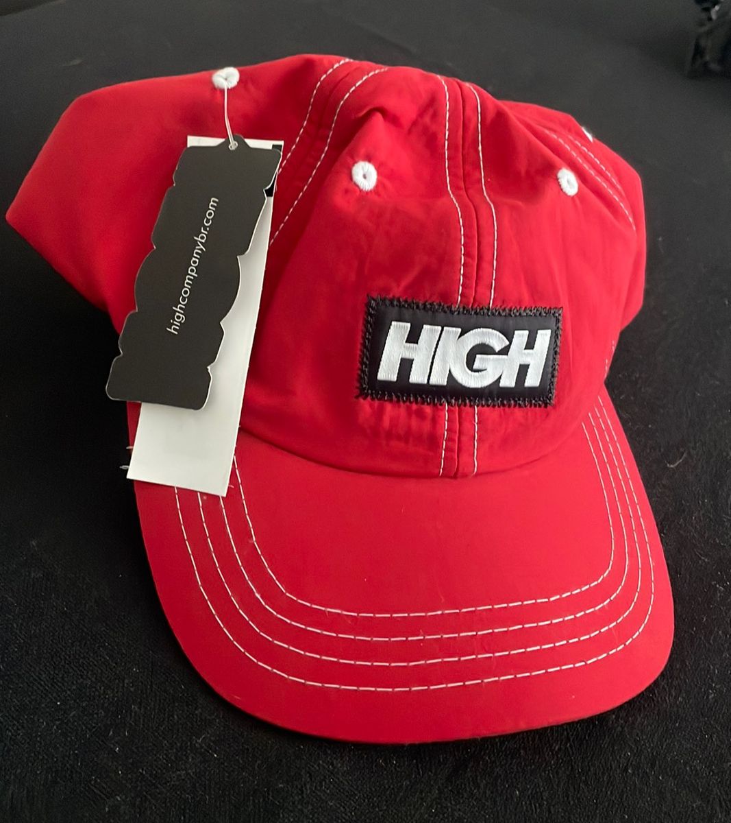 Boné High 6 Panel Ripstop Colored Red - Street Wear Company