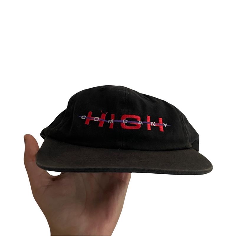 Boné High 6 Panel Logo - Black