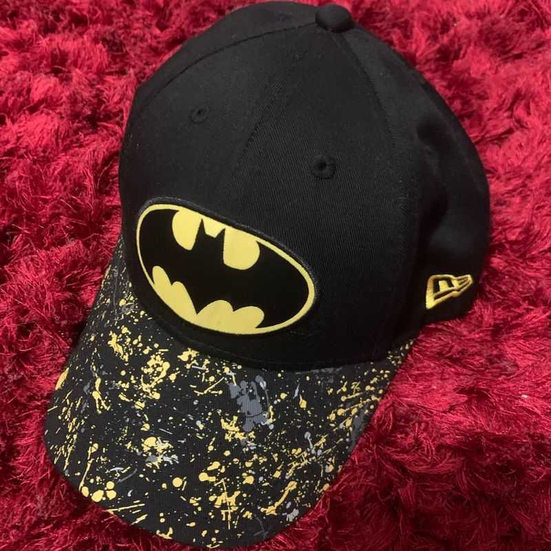 Bone Infantil 9forty Batman Aba Curva Preto New Era Preto New Era Nunca Usado 104221546 enjoei