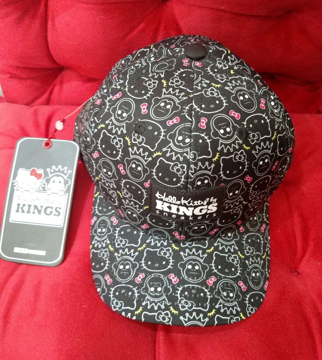 Boné Kings Colab Hello Kitty | Chapéu Feminino Kings Sneakers Nunca ...