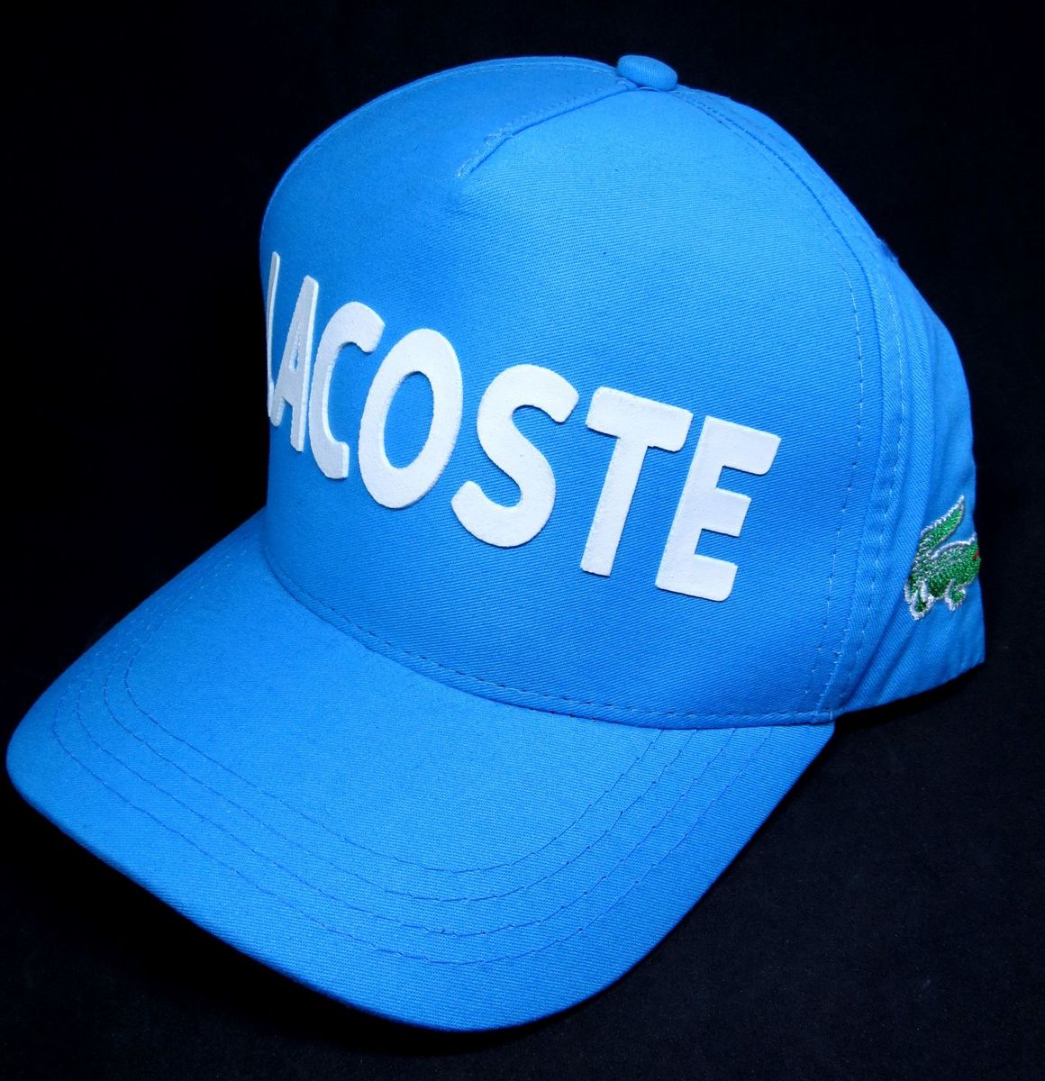 Bone Lacoste Fitao Azul Bebe Top Peruano Lacoste Nunca Usado Enjoei