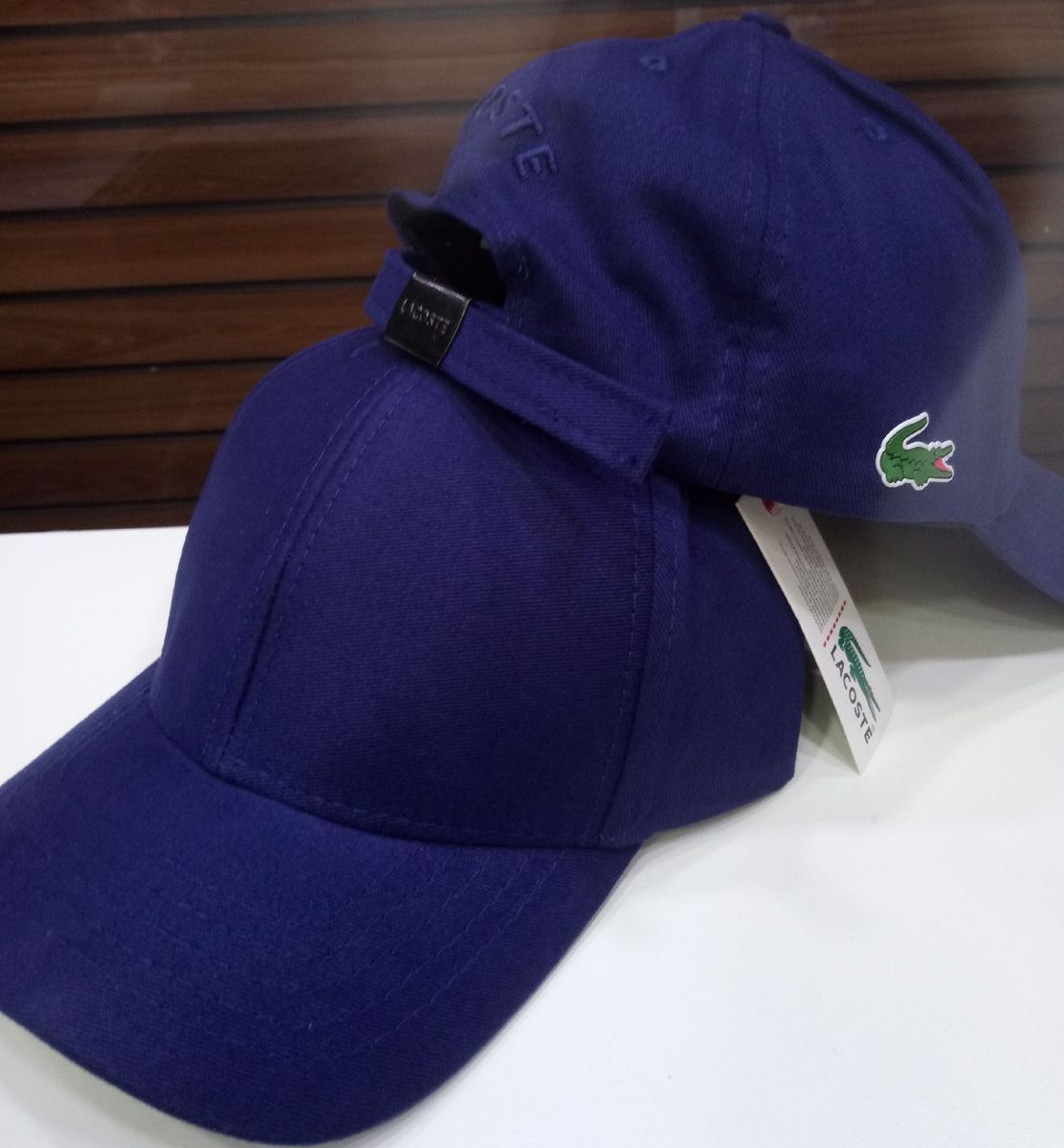 Bone Lacoste Sport Azul Marinho Aba Curva Strapback Fita Fitao Nunca Usado Enjoei