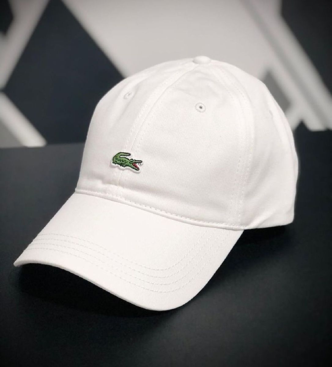Boné Lacoste Sport Branco Ajustável Novo Originals 56998230 | enjoei