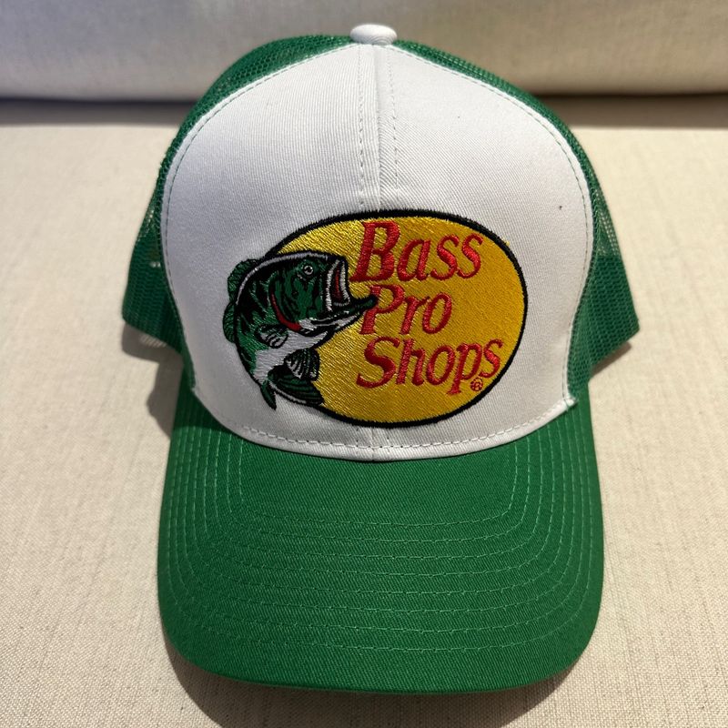  Bass Pro Shops Original Mesh Cap, GREEN/WHITE