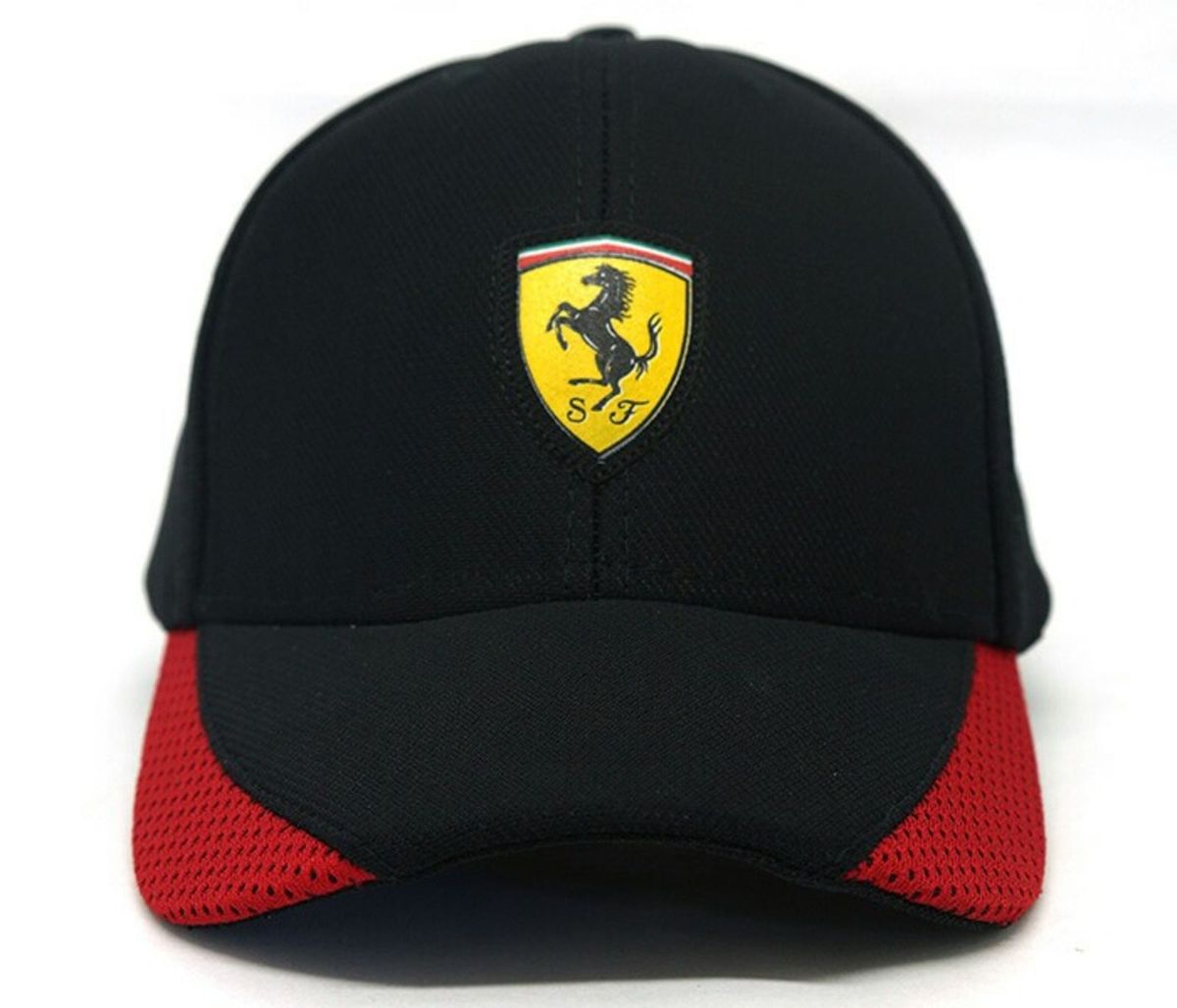 boné da ferrari vermelho