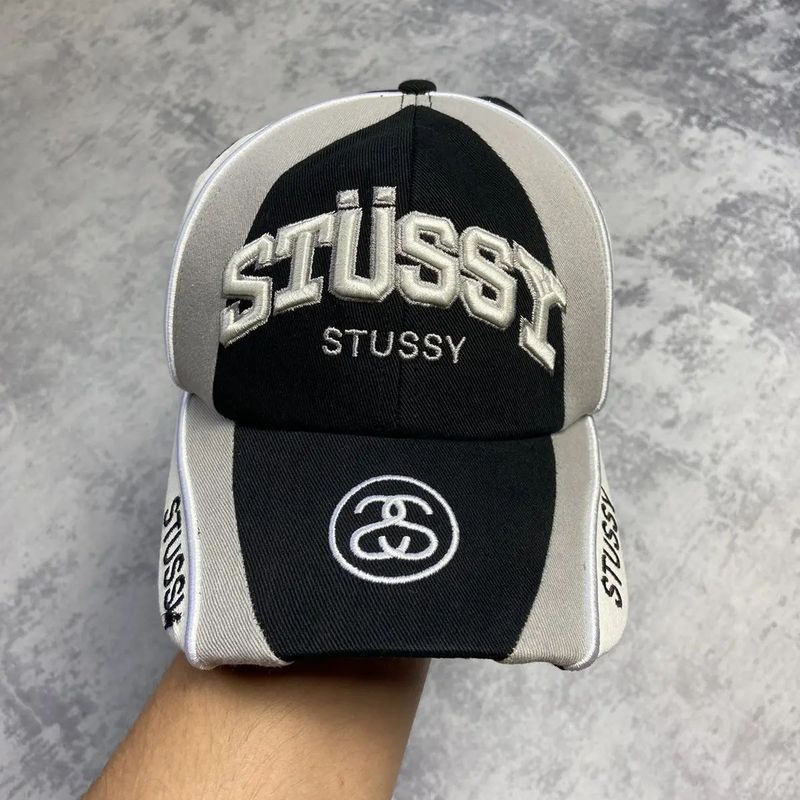 Boné Stussy Low Pro Souvenir Strapback 6 Panel Y2k Racing Cap Hat