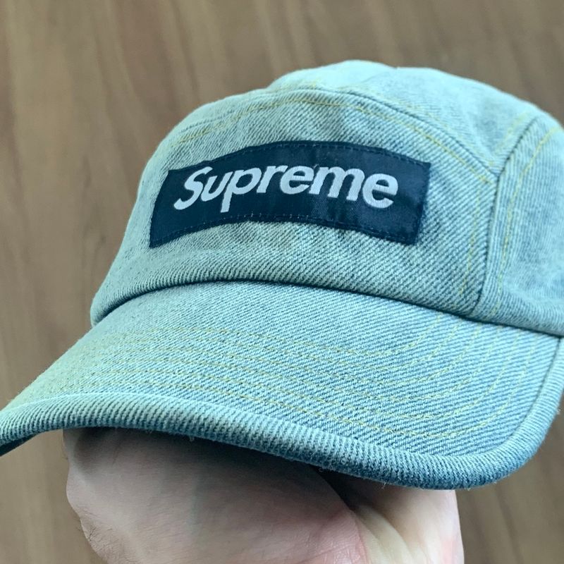 Supreme Denim Camp Cap Dirty Indigo