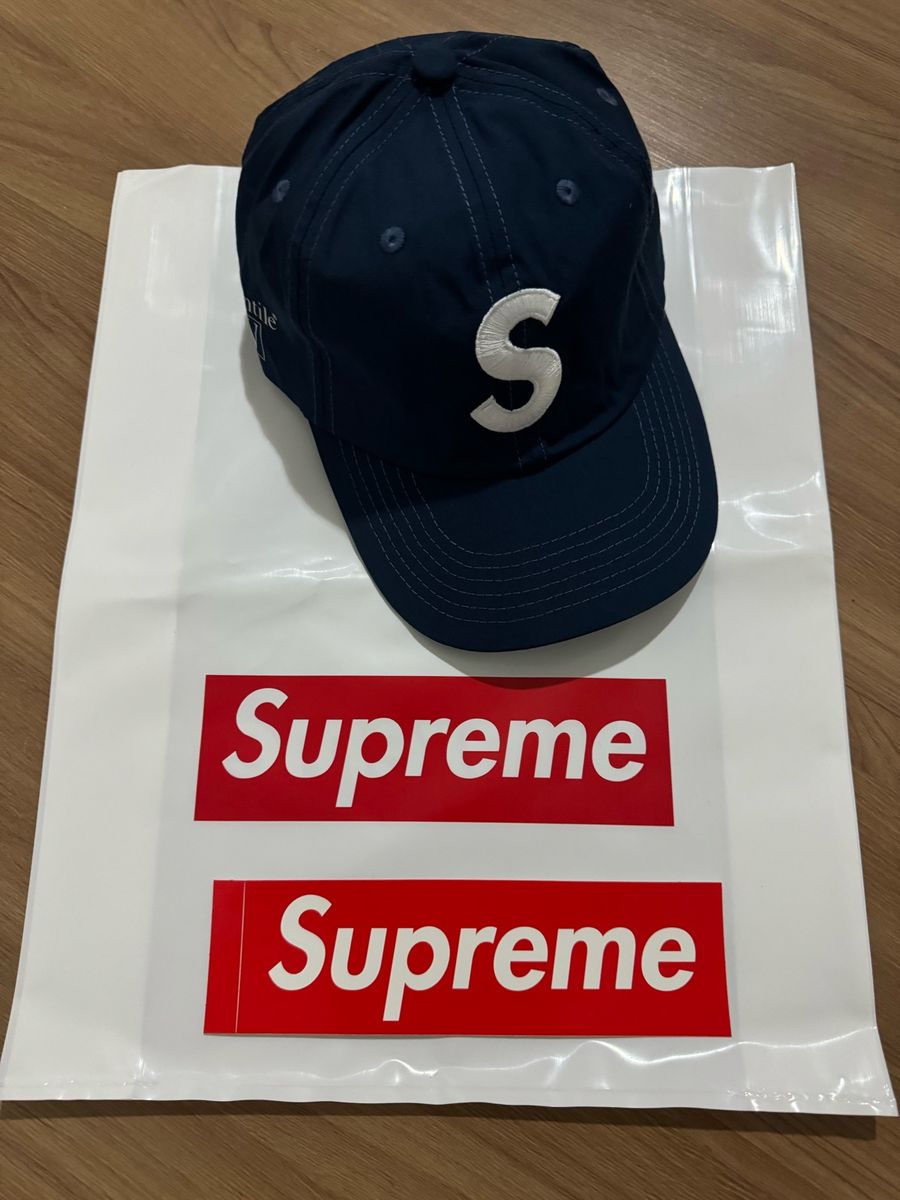 Boné Supreme Fw21 Ventile S Logo 6-Panel Cap Navy | Supreme