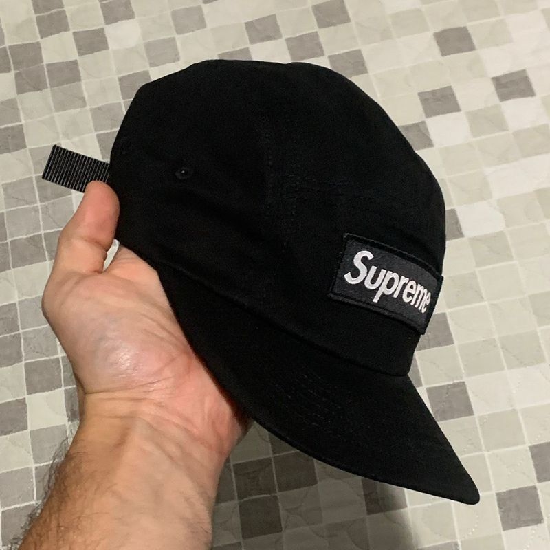 Bone Supreme Military Preto 5 Panel | Supreme Nunca Usado 93910718 ...