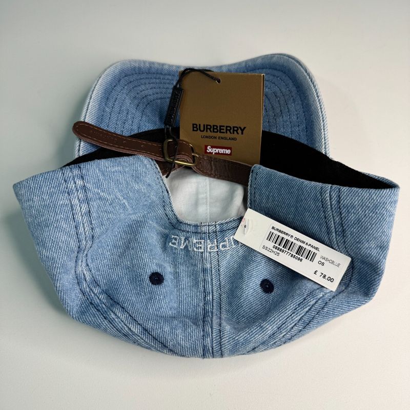 Boné Supreme X Burberry 