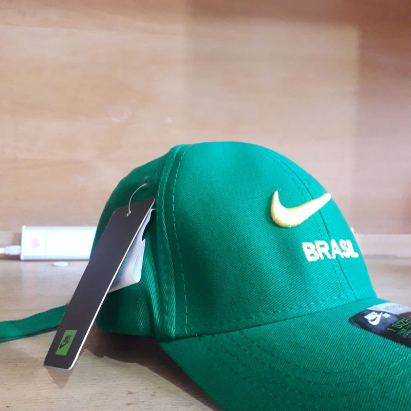 Boné Verde Amarelo Nike Brasil, Nike Nunca Usado 82736786