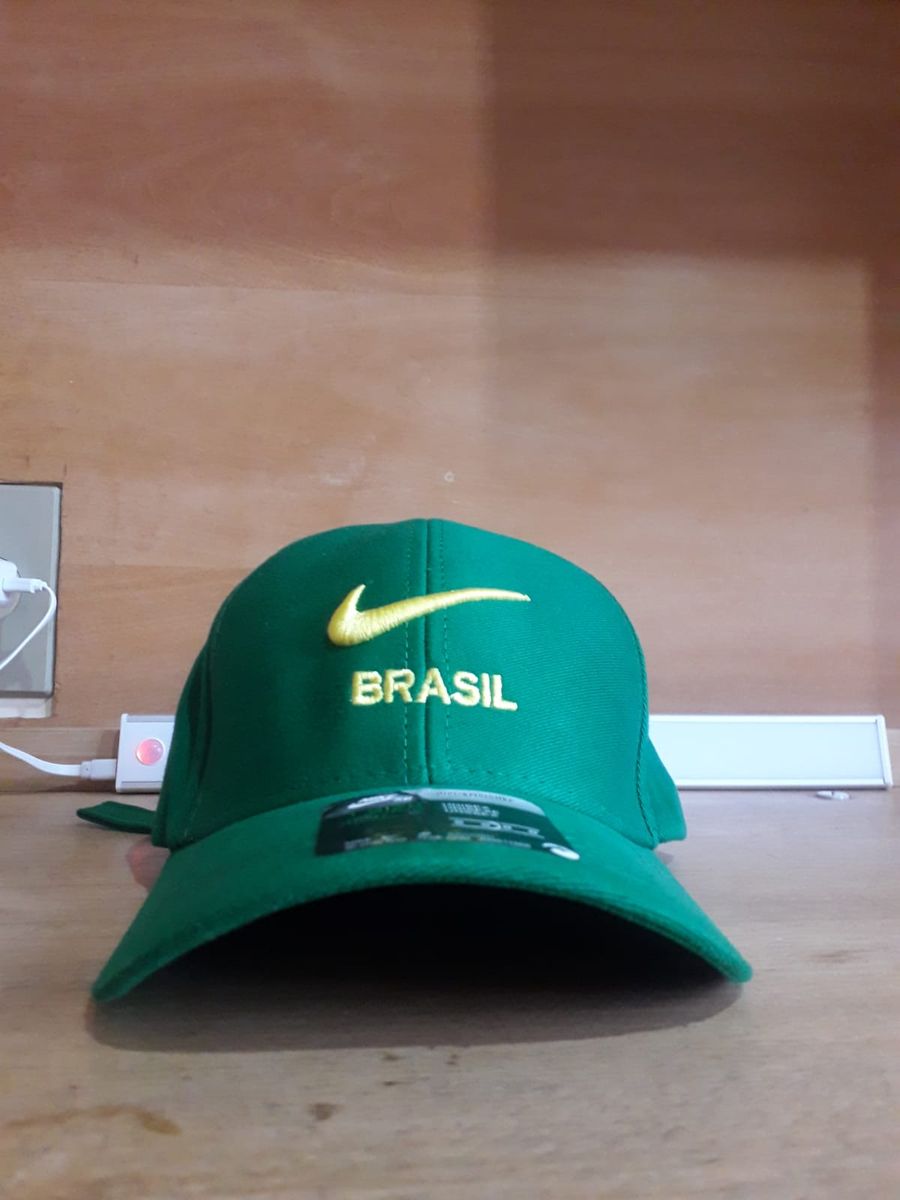 Boné Verde Amarelo Nike Brasil, Nike Nunca Usado 82736786