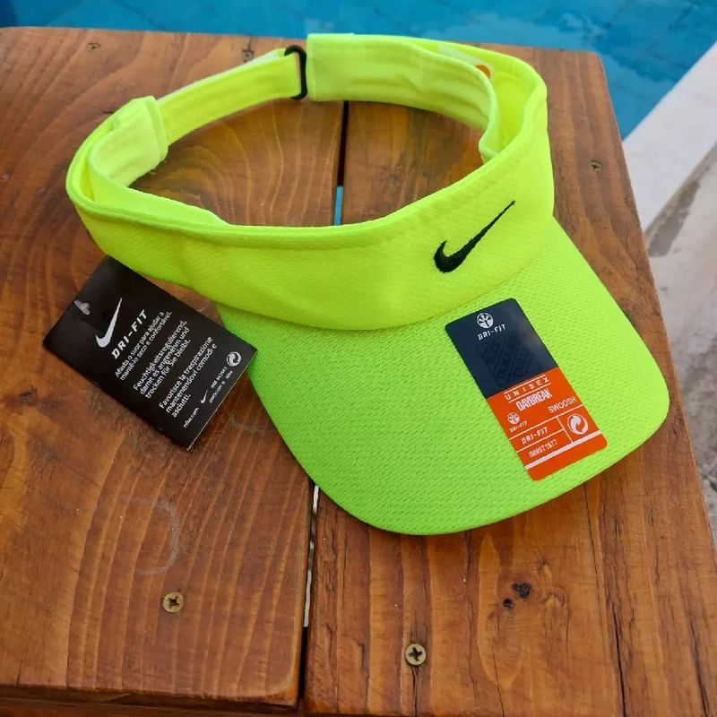 Viseira nike sales verde limao