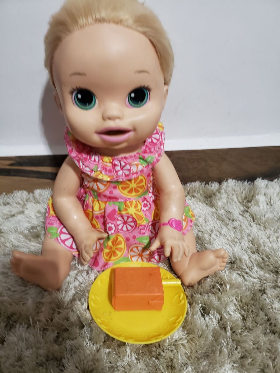 Boneca Baby Alive Comilona Loira Brinquedo Hasbro Usado 3036 Enjoei